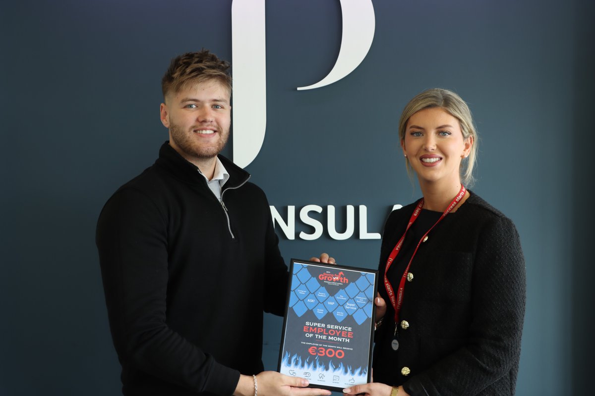 📣Congratulations to our August employee of the month Conor McCarry!📣
 
Conor has demonstrated a “Can Do” attitude with ideas and suggestions for incremental and continuous improvements.

#employeeofthemonth #hrireland #peninsulaireland