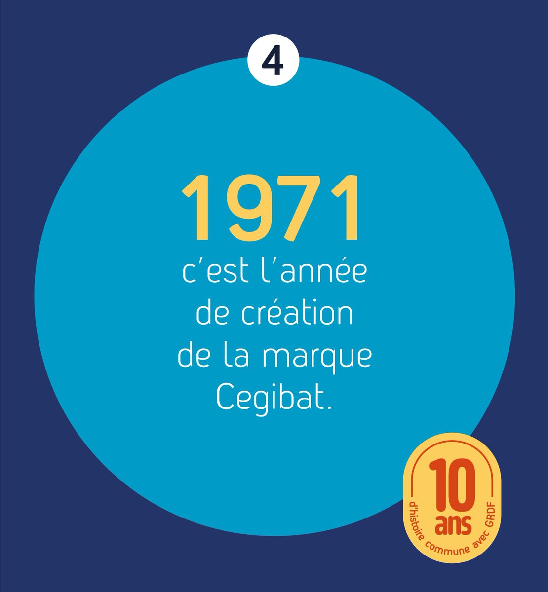 ⌛ La marque Cegibat a été créée il y a 53 ans.
Elle a bien changé depuis 😊  
En constante évolution pour s'adapter aux besoins des professionnels du bâtiment, Cegibat se réinvente chaque jour pour accompagner la filière.