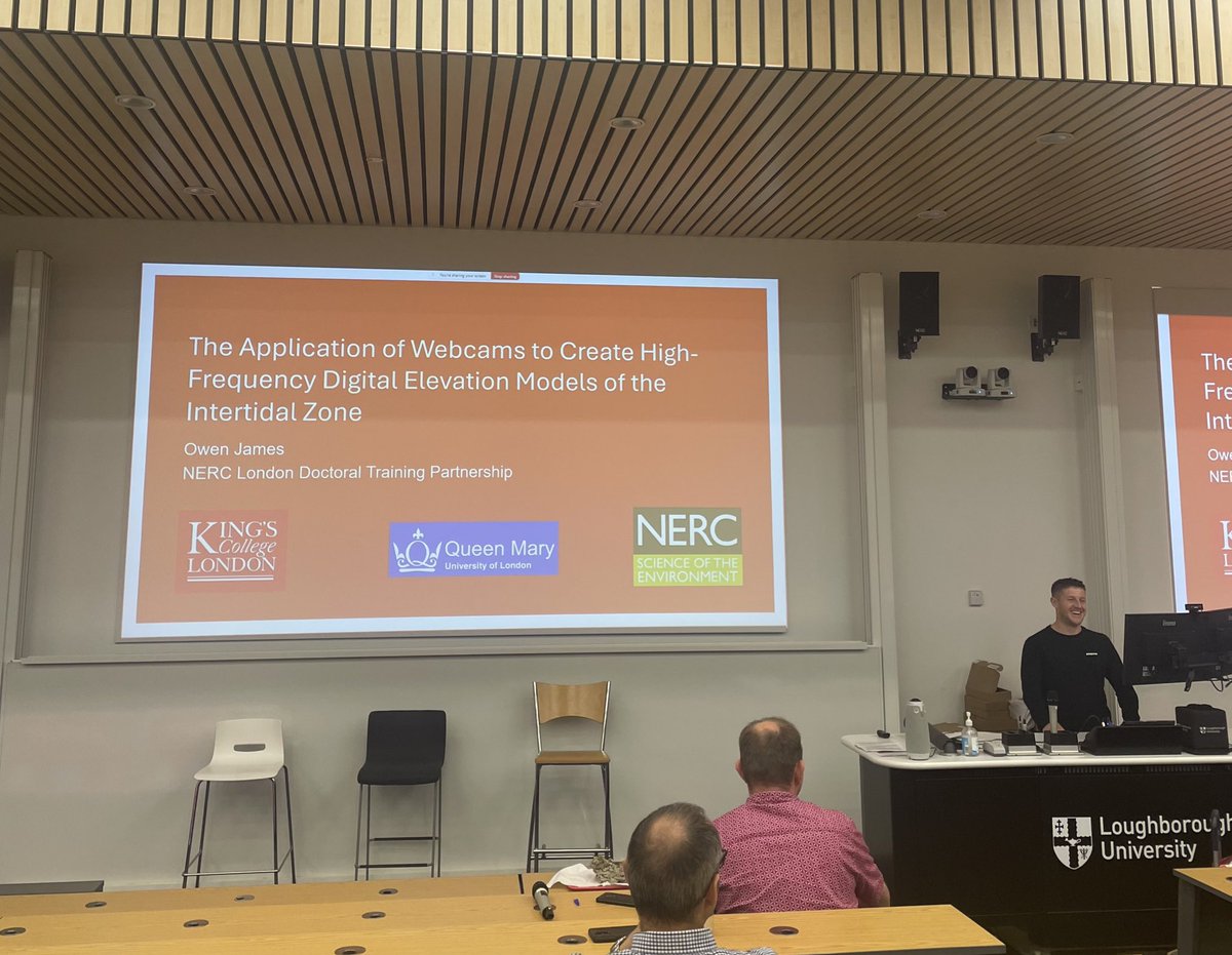 BSG Geomorphology (@bsg_geomorph) on Twitter photo <a href="/CU_EARTH/">Cardiff School of Earth & Environmental Sciences</a> <a href="/WillNorrissGeog/">Will Norriss</a> <a href="/GIStuart/">Stuart Grieve</a> Great talk by Owen James, presenting a novel approach to measure coastline extent at a high resolution using webcams. Interesting method to overcome issues of low-frequency, small scale models. 🏖️ <a href="/CU_EARTH/">Cardiff School of Earth & Environmental Sciences</a> <a href="/WillNorrissGeog/">Will Norriss</a> <a href="/GIStuart/">Stuart Grieve</a> Great talk by Owen James, presenting a novel approach to measure coastline extent at a high resolution using webcams. Interesting method to overcome issues of low-frequency, small scale models. 🏖️