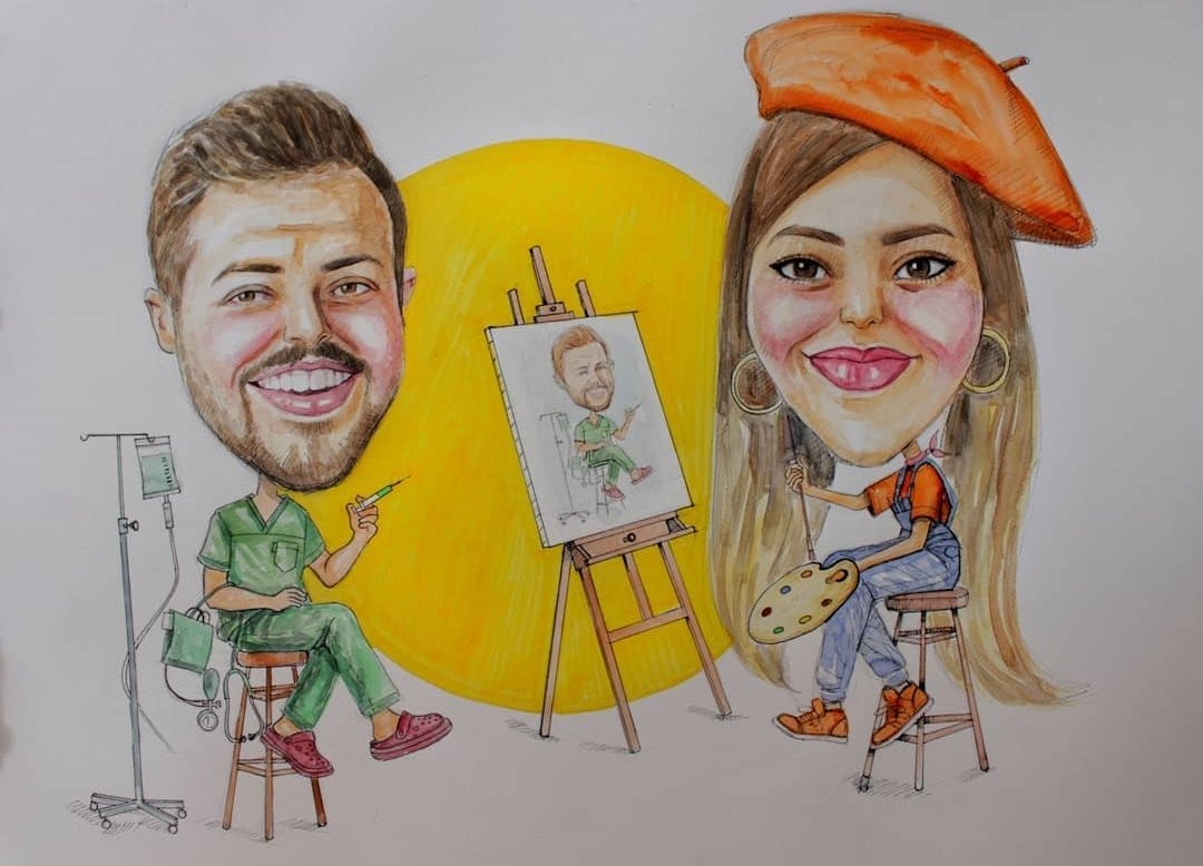 SanatKule's tweet photo. Kişiye özel karikatür çizimleri yapılır
#karikatür #caricature #caricatura #cartoon #suluboya #watercolor #watercolour #watercolorpainting #suluboyaresim #watercolorpaintings #portre #portrait #hediye #hediyelik #farklıhediye #çizim #konya #istanbul #i̇stanbul #istanbul🇹🇷 https://t.co/K1zhpUXUDK