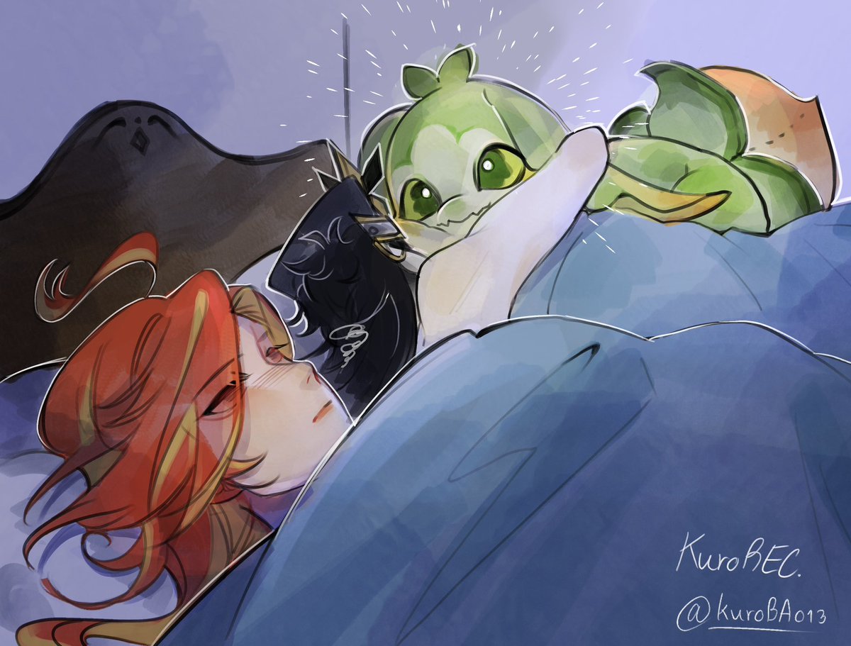 kuroBA013's tweet photo. After bad dreams 

#GenshinImpact #Mavuika #mavuitano #capimavu #Capitano https://t.co/TSaTuylXvu