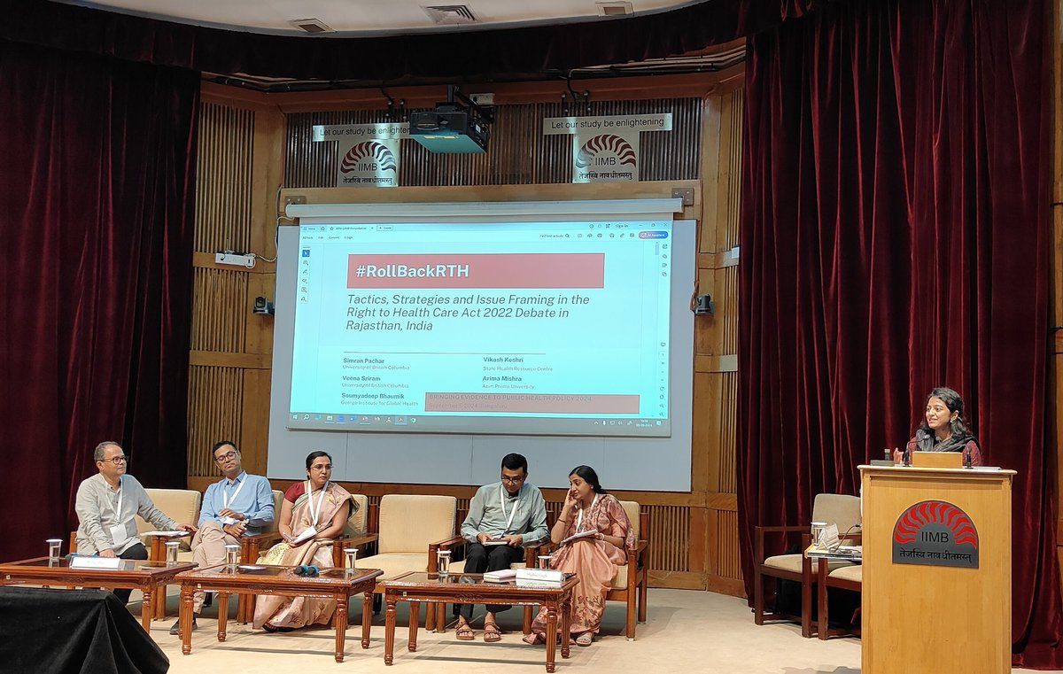 docVRK's tweet image. Power, coalition, tacts &amp;amp; contest,  !

Powerful presentation on #policyanalysis of #RollBackRTH 
Rajasthan Right to Health Bill   research by @veena_sriram 
Work led by Simran Pachar 
&amp;amp; Supported by us @DrSoumyadeepB, Arima Mishra 

#HealthPolicy #HPSR #Policy