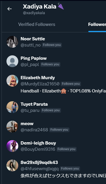 help
kenapa aku difollow cewek-cewek sexy random?
aku enggak ngapa-ngapain suerr