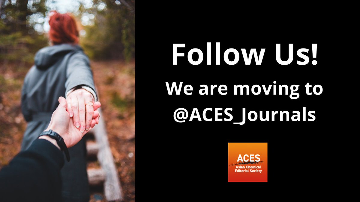 ChemNanoMat's tweet image. We are switching Social Media accounts, and we will no longer post news from this account. Please follow us on @ACES_journals to keep up with the latest updates!