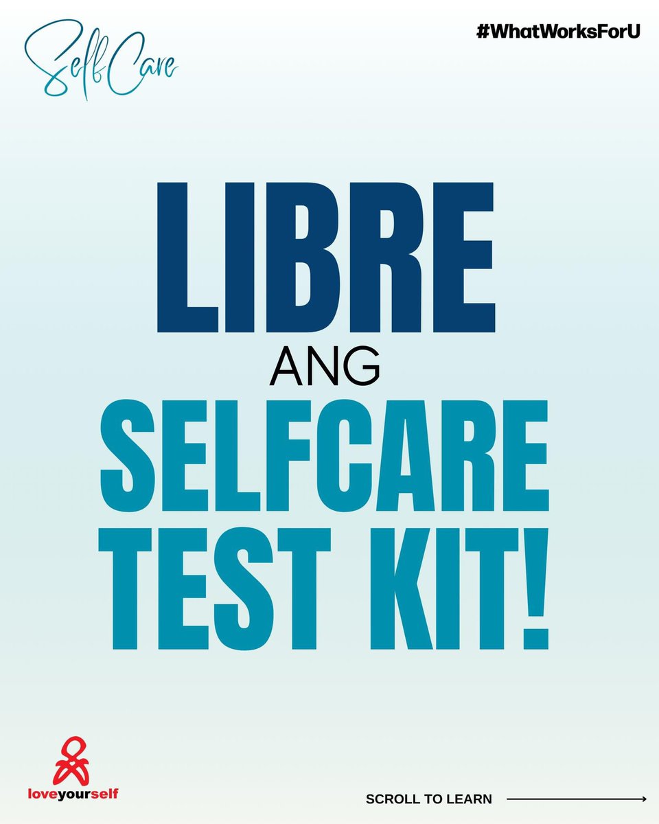 LoveYourselfPh's tweet photo. Kung hindi mo pa alam, ngayon malalaman mo na!

LIBRE ang SelfCare Kit! If want mo mag self test, mag tungo na sa link upang makakuha ka ng iyong SelfCare Test Kit for free: https://t.co/SmESSDzOfW

Pero, Mhie, SelfCare lamang ang libre. We won't be covering the shipping fee :) 

#WhatWorksForU
#LoveYourselfPH