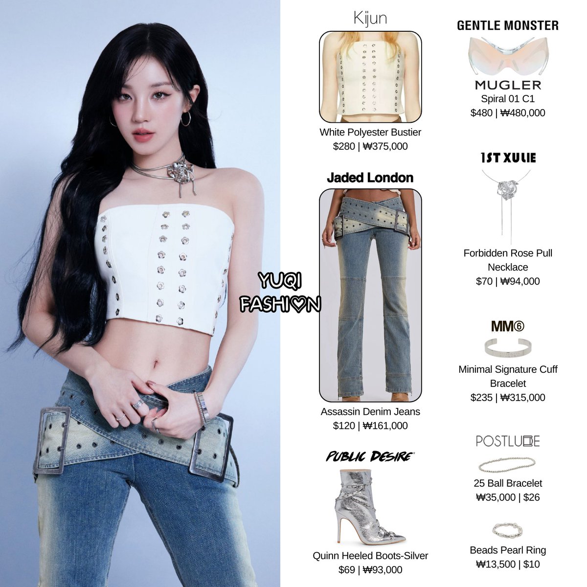 [240904] Kiehl's Event / Weibo

She is wearing #kijun, #jadedlondon, #publicdesire, #gentlemonster x #mugler, #1stxulie, #mm6maisonmargiela, #postlude

#YUQI #yuqifashion #gidle #여자아이들 #우기