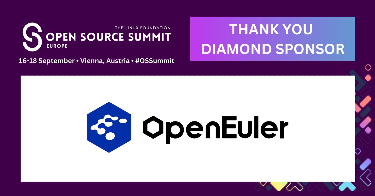 linuxfoundation's tweet photo. Security and compliance are at the core of #opensource success. openEuler, an @LF_Europe associate member, values compliance and actively collaborates with #OpenChain to achieve ISO 18974 certification. Meet the @openEuler team at #OSSummit EU Booth D2 for more. 💙 https://t.co/hDRWj6617Q