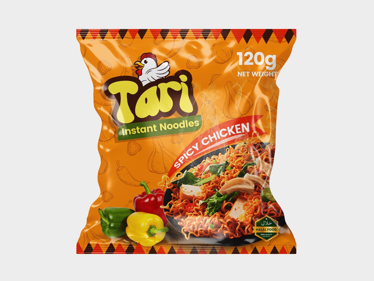 TariusNG's tweet photo. Wagwan designers. So I’m leaving graphic design. Why? I want to start selling noodles at the bus stop 👀. But I want my own brand so I create one. I present to you TARI instant noodles. 

DAY 4 challenge is here: let’s do food 🥘 

Quote with your masterpiece with the hashtag #Tarius5daysChallenge I’ll be reposting all.

Get the png and logo in the link in thread 👇🏽 

Ps: I’m not leaving design Abeg 😂
