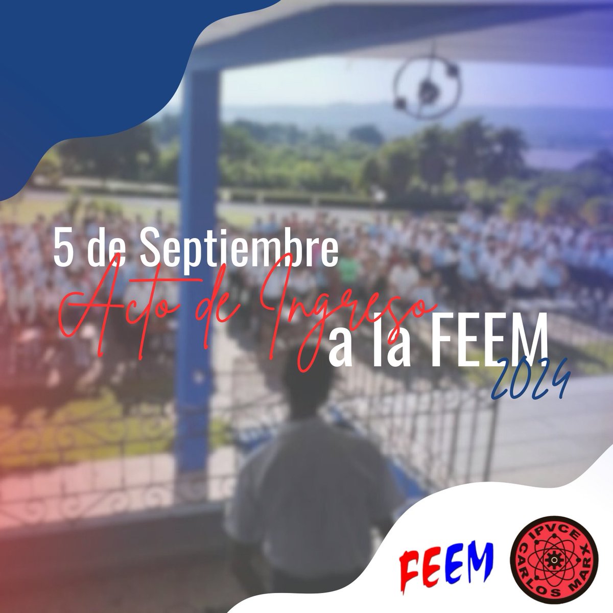 ☀️❤️|| ¡Buenos días IPVCE! 

📍Hoy los corazones más jóvenes de nuestro centro ⚛️ se tiñen de azul 💙,  la membresía de la FEEM 🇨🇺 crece y recibe a sus nuevos miembros con el acto de ingreso 2024.

#ipvcecm #ipvcecarlosmarx