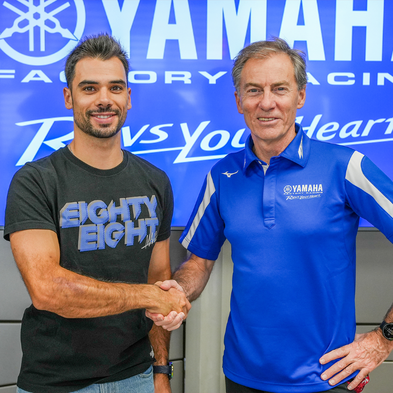 yamaharacingcom's tweet photo. Yamaha Motor Co., Ltd. is delighted to announce the signing of @_moliveira88. The Portuguese MotoGP star will be riding for the Prima Pramac Yamaha Factory Team for the 2025 and 2026 MotoGP season.

Full details below.

#YamahaRacing | #MotoGP