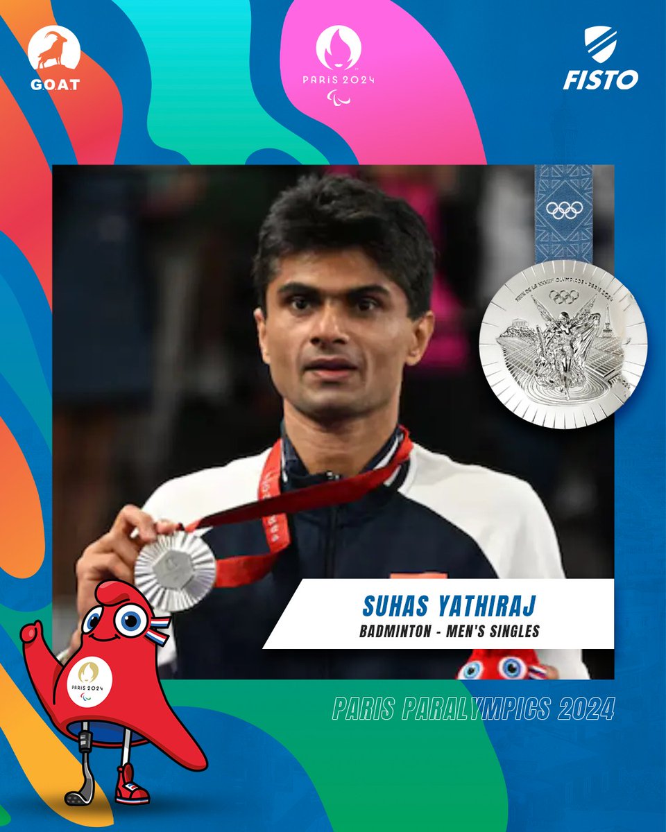 Suhas Yathiraj won Silver in Men's Singles - Badminton SL4.🥈🇮🇳

#parisparalympics2024 #badminton #SilverMedal #suhasyathiraj #cheer4bharat #goforglory #teamindia