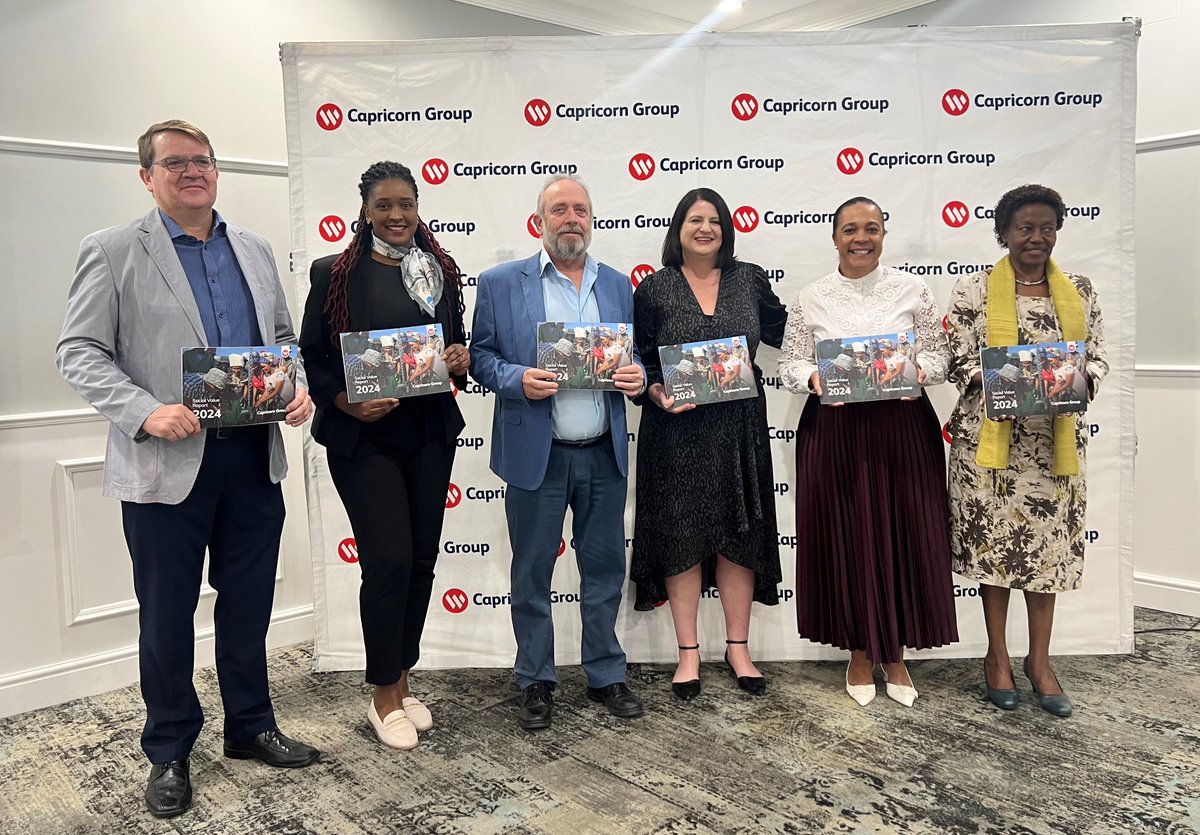 GroupCapricorn's tweet image. Capricorn Group released its 2024 Social Value Report, showcasing its investment of N$25.8 million in social responsibility programs and projects. Read more at bit.ly/3zaVI3t

#MakePositiveChanges
#ConnectorsOfPositiveChanges
