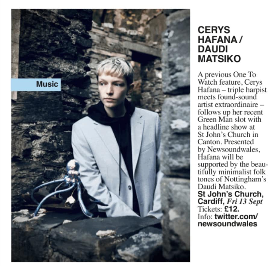 It's just over a week now until two incredible artists Cerys Hafana &amp; Daudi Matsiko perform at St John's Church, Canton, Cardiff. tickets available at Caban on Kings Rd, Cardiff and online at wegottickets.com/event/624602
<a href="/CerysHafana/">Cerys Hafana</a> <a href="/hellodaudi/">Daudi Matsiko</a>