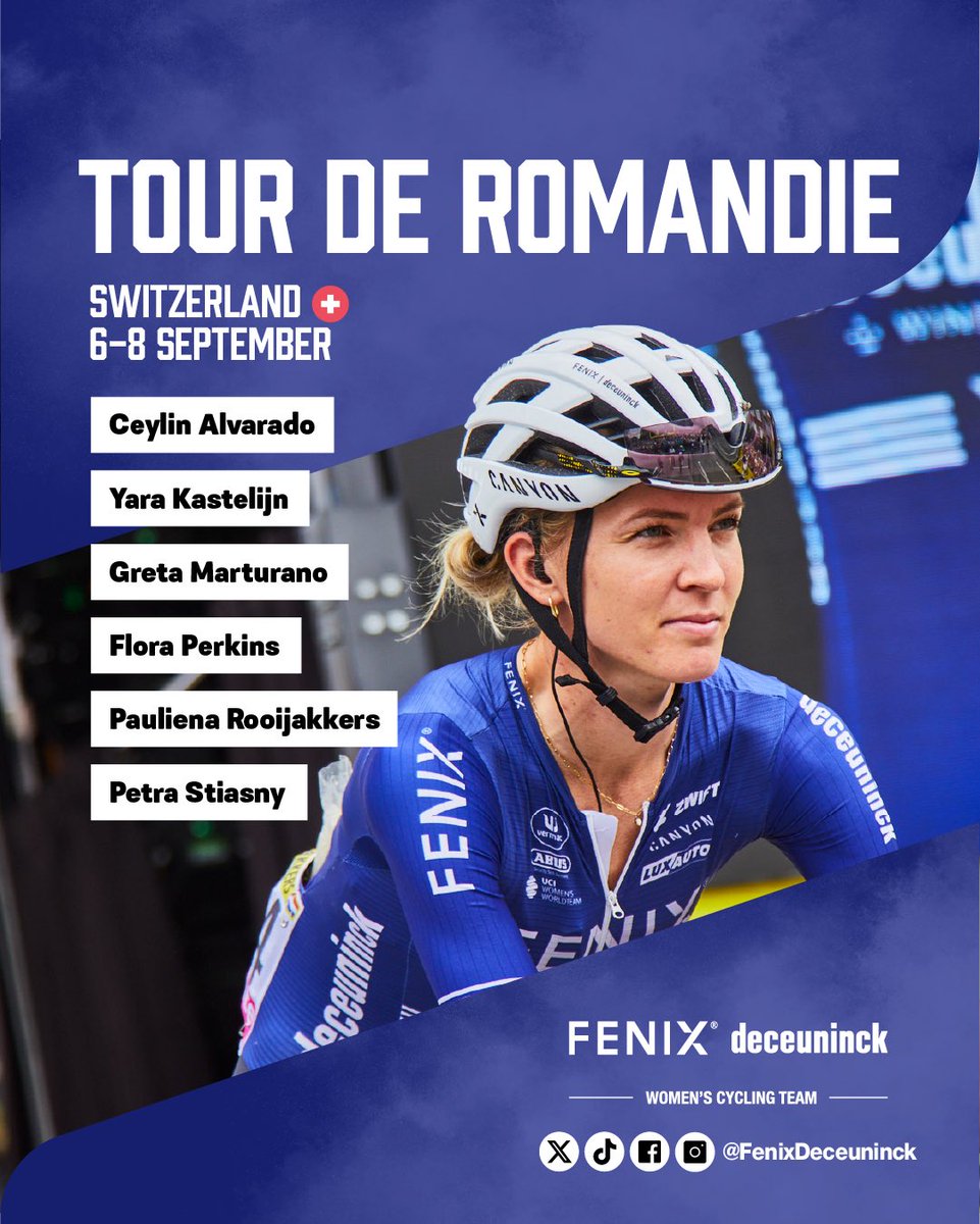 joan_zamora_00's tweet image. 🚴‍♀️Las 6⃣ ciclistas del #FenixDeceuninck para el @TourDeRomandie

🇫🇷Con la gran @PaulienaR que estuvo estelar con un 3⃣puesto en el #TDF24

 #TDRF2024 #sport #cycling #Ciclismo #cyclingroad