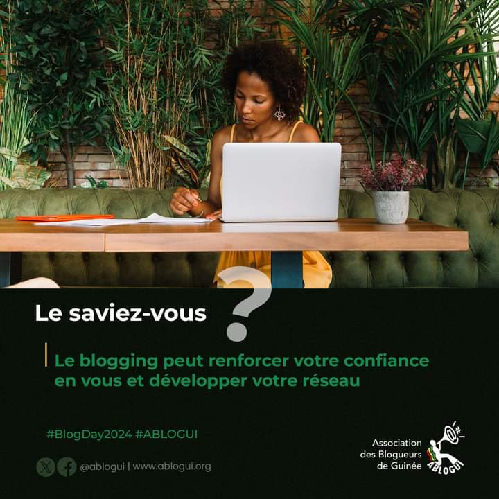 ablogui's tweet image. Le saviez-vous ? Le blogging peut renforcer votre confiance en vous et développer votre réseau professionnel. #BlogDay2024 #ABLOGUI