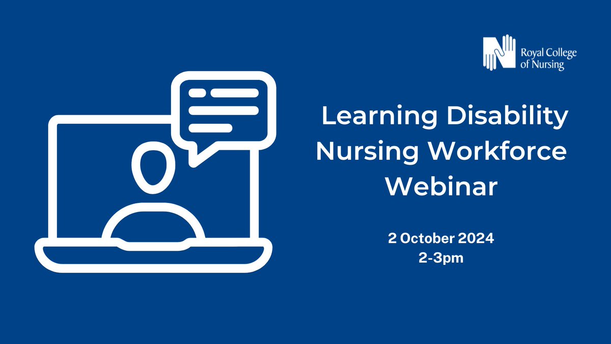 Interested in making a difference in the lives of people with learning disabilities? 

Listen to - and share - views and experiences in learning disability nursing in our Learning Disability Student Engagement webinar. 

📆 2 Oct
🕑 2-3pm 
🔗 Sign up: bit.ly/3AI8zus