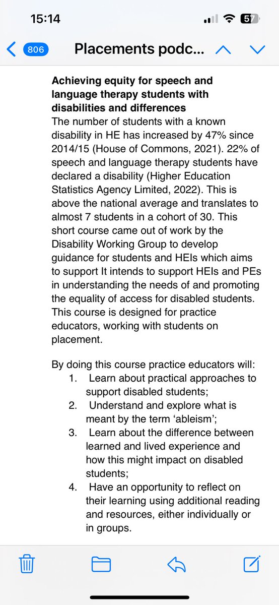 👀 <a href="/RCSLT/">RCSLT 💙</a> have created a short piece of elearning for practice educators, which has come out of work with their disability working groups to develop guidance. The elearning features the voices of students and educators 👀 

rcsltcpd.org.uk/courses/achiev…