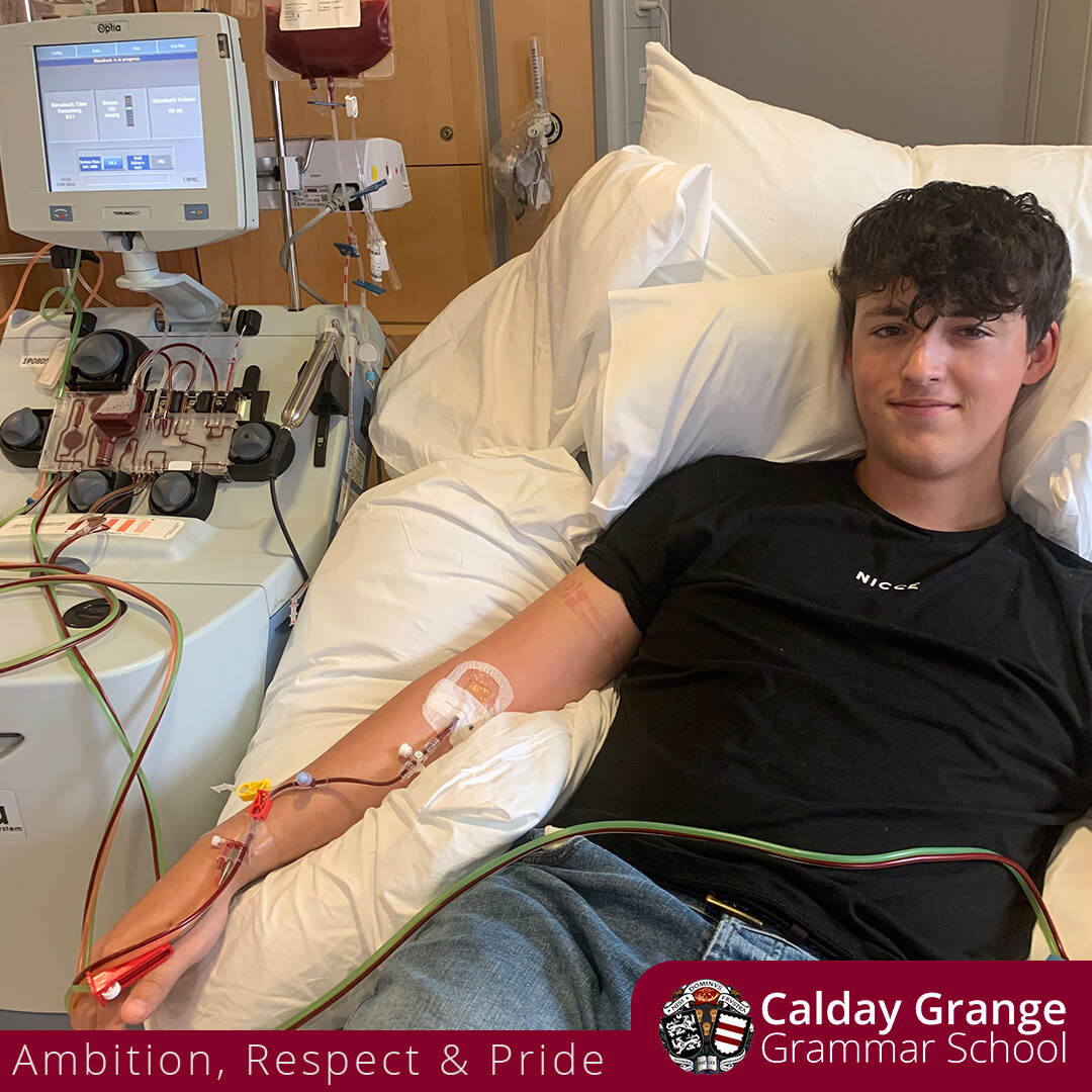 Calday Grange Grammar School (@caldaygrammar) on Twitter photo π Proud moment! Last week, ex-Year 13 student Ben Roberts donated his stem cells after signing up with <a href="/AnthonyNolan/">Anthony Nolan</a> at our November event. His donation could save a life! πͺ Let's encourage more students to register and make a difference! π π Proud moment! Last week, ex-Year 13 student Ben Roberts donated his stem cells after signing up with <a href="/AnthonyNolan/">Anthony Nolan</a> at our November event. His donation could save a life! πͺ Let's encourage more students to register and make a difference! π