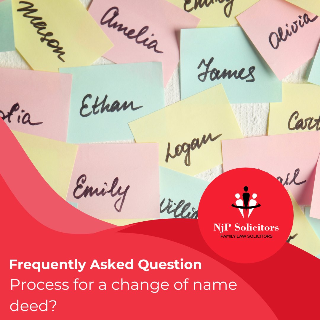 NjPSolicitors's tweet photo. Here's a simple guide to the process! 📜
1️⃣ Contact a solicitor.
2️⃣ Sign the form with your solicitor as a witness.
3️⃣ Send copies of the signed form to essential organisations
4️⃣ Start using your new name confidently.
#ChangeOfName #NameChangeProcess #LegalSteps https://t.co/O7ysWKL5eB