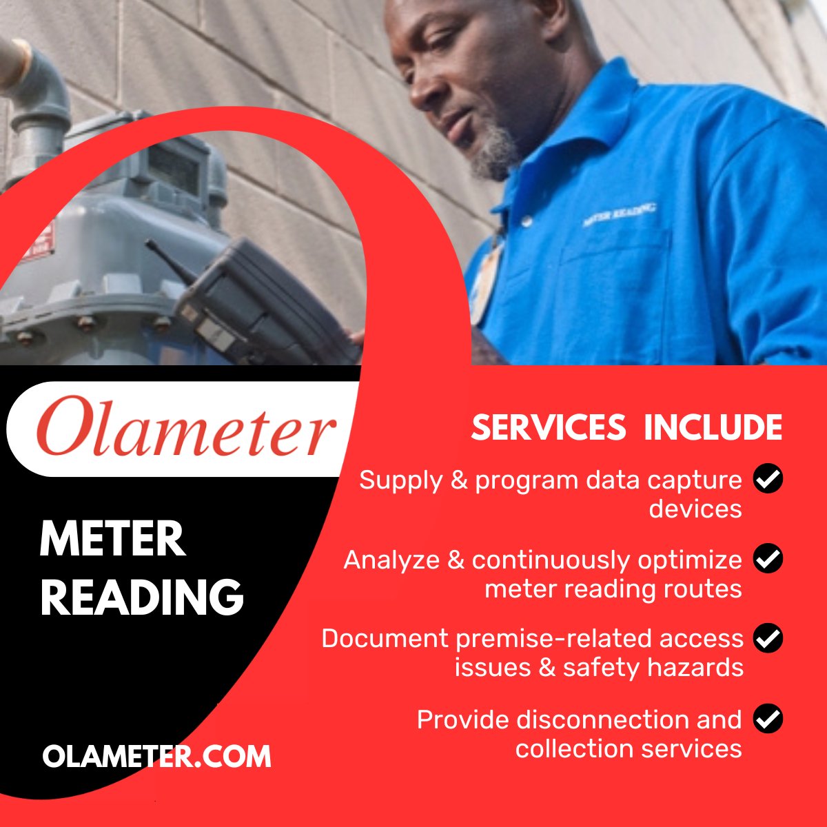 Since 1985, #Olameter has provided safe, accurate, and high-quality meter reading services for our utility clients. Combined with Tribus Services' 400 million-plus electric, gas, and water meter reads. lnkd.in/eJK44krE