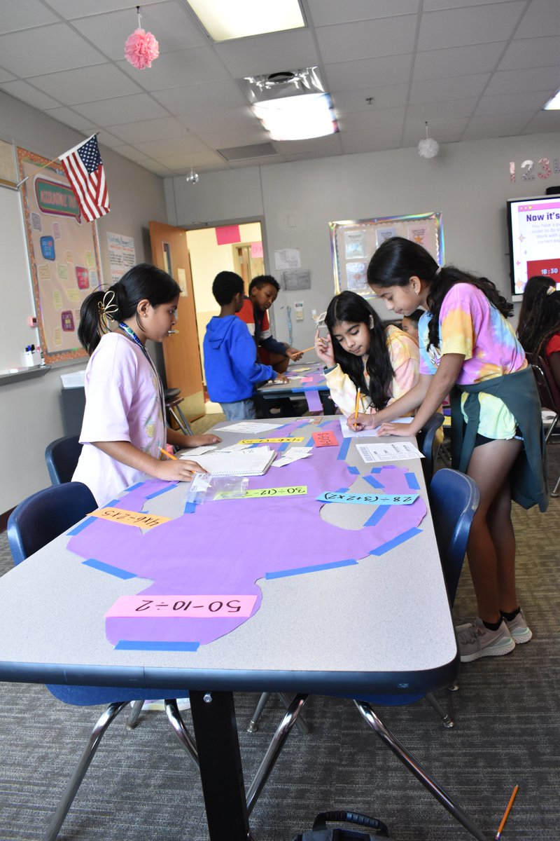 WylieISD's tweet photo. 🧮 The math team put together a 𝒇𝒖𝒏 𝒂𝒏𝒅 𝒊𝒏𝒕𝒆𝒓𝒂𝒄𝒕𝒊𝒗𝒆 𝒍𝒆𝒔𝒔𝒐𝒏 for fifth-grade learners at Draper. Students transformed into surgeons to master the order of 𝒐𝒑𝒆𝒓𝒂𝒕𝒊𝒐𝒏𝒔.  𝑾𝒂𝒚 𝒕𝒐 𝒎𝒂𝒌𝒆 𝒍𝒆𝒂𝒓𝒏𝒊𝒏𝒈 𝒇𝒖𝒏, 𝑷𝒂𝒕𝒓𝒊𝒐𝒕𝒔!
#draperdriven https://t.co/BzNcKMWETD