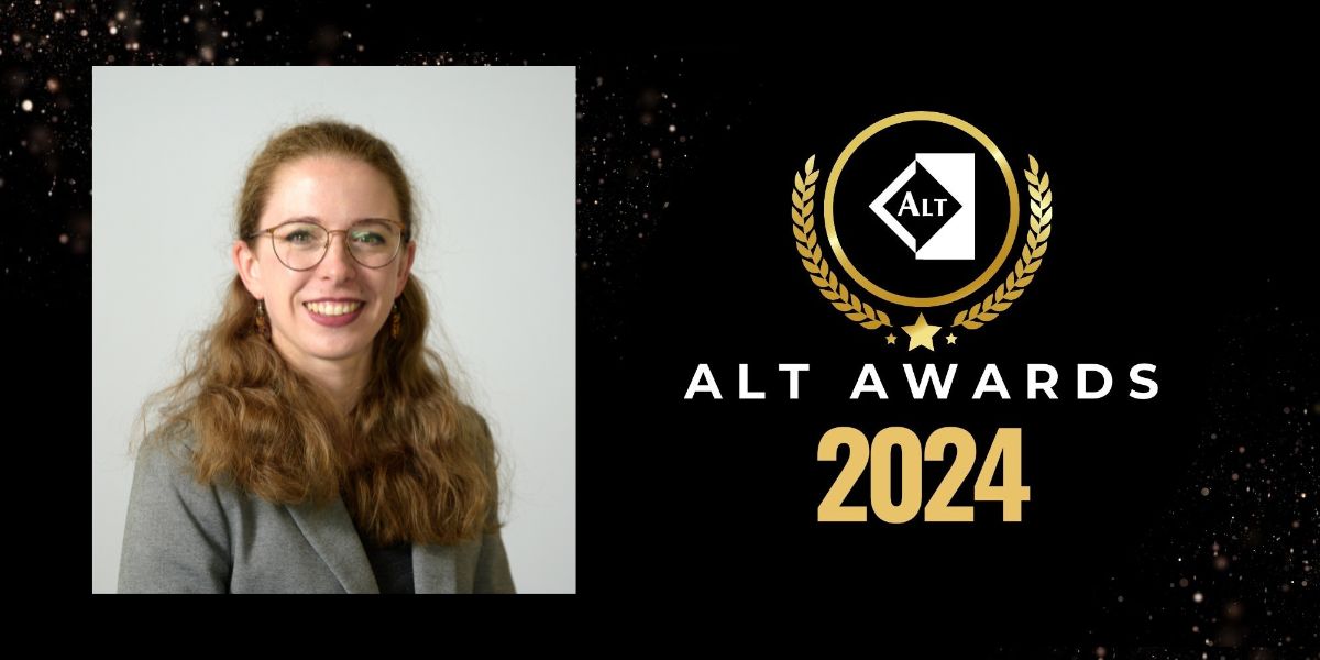Congratulations to Laura Milne, Head of #Digital Education at the University of Chester, who has been named the winner of a national award recognising her innovative work, achievements &amp; impact in #learning technology.

More on the #ALT accolade: bit.ly/3XgZujK #ALTC24