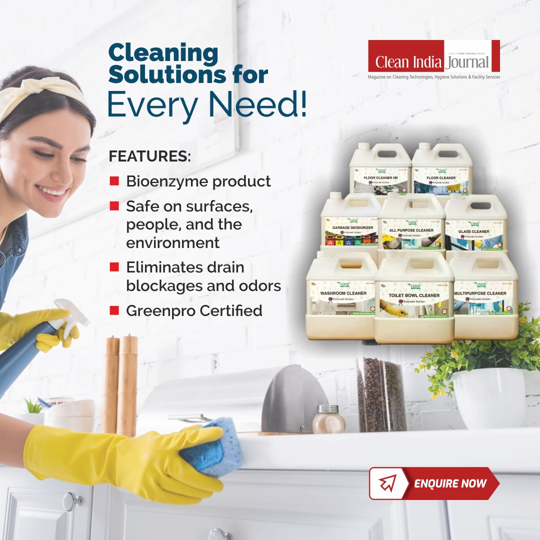 Cizar Hygiene Care offers eco-friendly bio-enzyme cleaners to clean, deodorize, and disinfect every surface. Safe for health &amp; the environment. 
Enquire: bit.ly/4eb5NMD
Subscribe: bit.ly/4cY6CZp