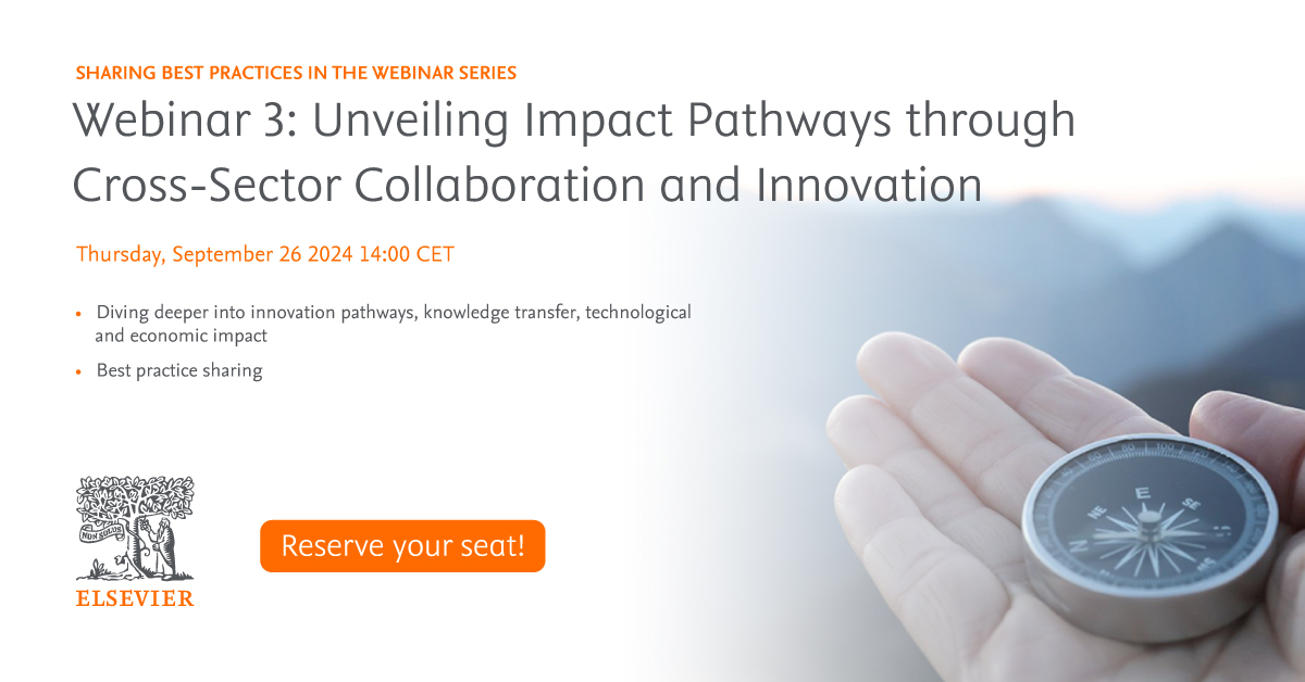 🚀 Registration is now open for the final webinar of the impact series: We’ll delve into how academia and industry can collaborate to tackle complex global challenges, like achieving the UN SDGs. 

Register now 👉 spkl.io/6011fBXDJ

#Impact #Research #Academia #SciVal