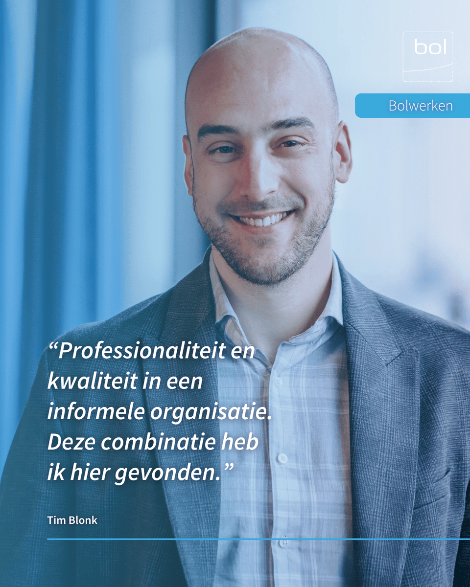 "Bij Bol Adviseurs leveren we kwaliteit en streven we elke dag naar verbetering. We zijn informeel, maar professioneel, en bieden volop ruimte voor jouw ontwikkeling," zegt Tim over wat Bol Adviseurs uniek maakt.

Check eu1.hubs.ly/H0c7p1G0 of bel 088 12 11 300.

#Boladviseurs