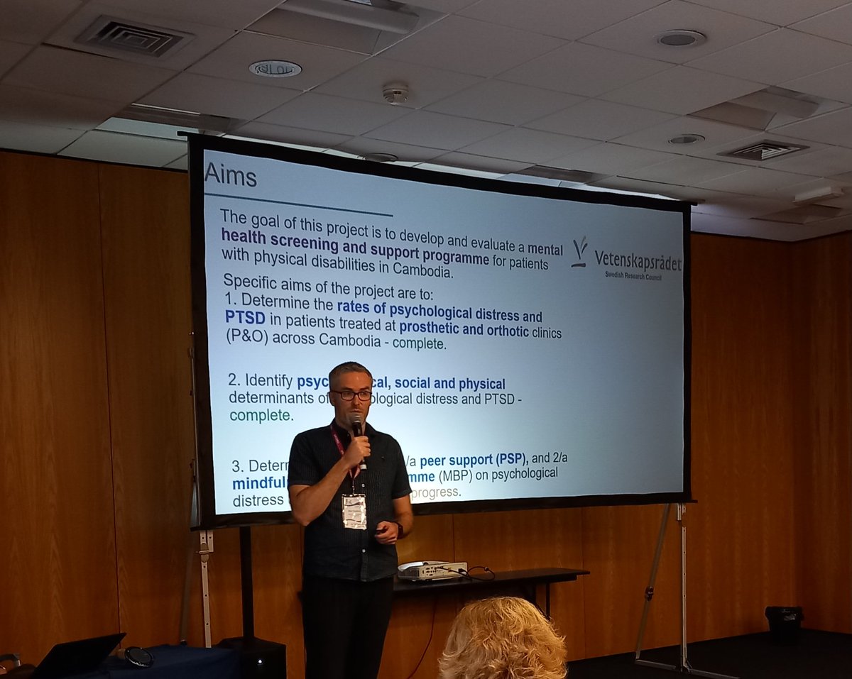 Dr. Alan Maddock (@alanmaddock1) on Twitter photo Really enjoyed presenting some of the results from our work which examined social, psychological and physical determinants of psychological distress and PTSD amongst persons with physical disabilities in Cambodia at #EHPS2024 <a href="/NRamstrand/">Nerrolyn Ramstrand</a> <a href="/RCSIPsychology/">RCSI Health Psychology</a> <a href="/RCSI_PopHealth/">RCSI School of Population Health</a> Really enjoyed presenting some of the results from our work which examined social, psychological and physical determinants of psychological distress and PTSD amongst persons with physical disabilities in Cambodia at #EHPS2024 <a href="/NRamstrand/">Nerrolyn Ramstrand</a> <a href="/RCSIPsychology/">RCSI Health Psychology</a> <a href="/RCSI_PopHealth/">RCSI School of Population Health</a>