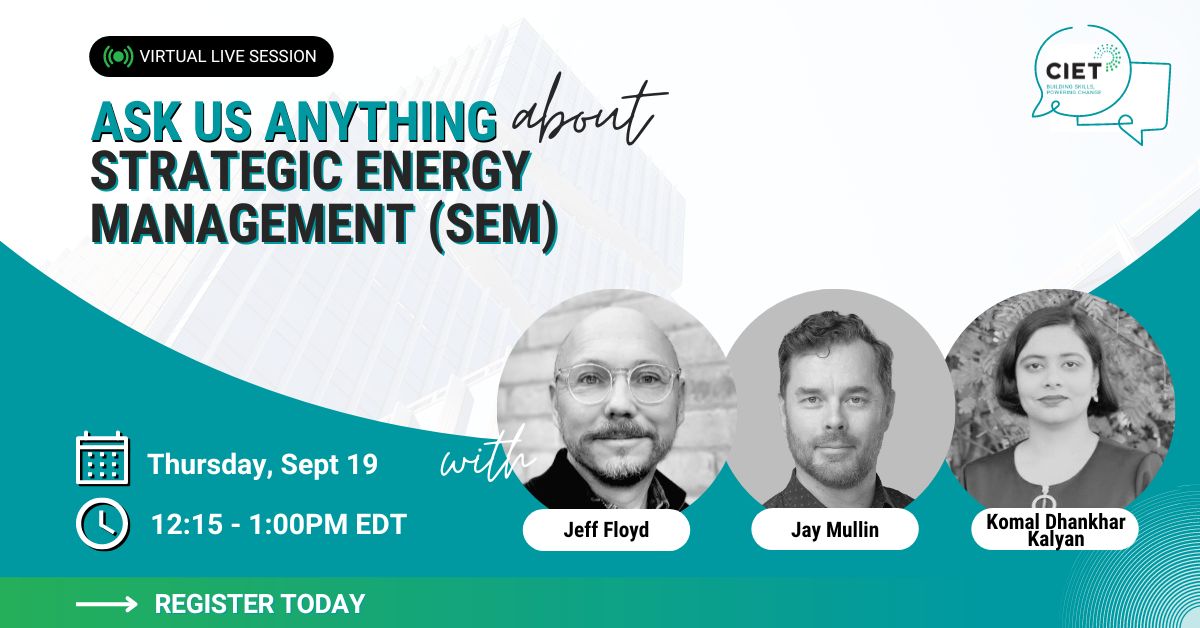 Our Ask Us Anything series is back! We're kicking off the Fall sessions with 3 subject-matter experts who will be answering your questions about Strategic Energy Management (SEM).
Register today and start getting your questions ready!
ow.ly/m2bP50T8OP6