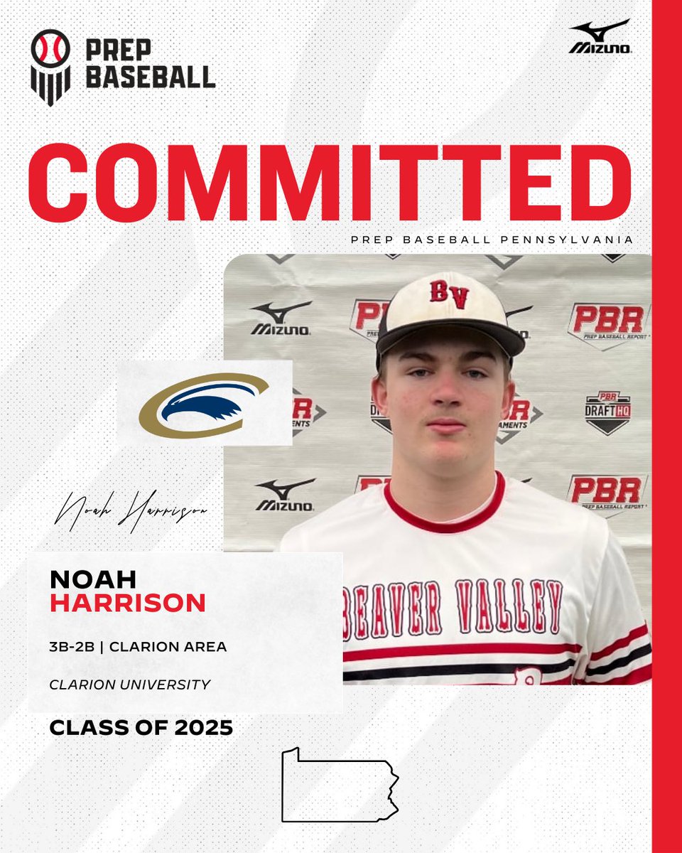 Prep Baseball Pennsylvania (@prepbaseballpa) on Twitter photo ❗Commitment Watch❗
2025 3B|2B Noah Harrison (Clarion Area) has committed to Clarion University #congrats
👤 loom.ly/5HWLLRw
<a href="/ClarionBaseball/">Clarion Baseball</a> | #committed ❗Commitment Watch❗
2025 3B|2B Noah Harrison (Clarion Area) has committed to Clarion University #congrats
👤 loom.ly/5HWLLRw
<a href="/ClarionBaseball/">Clarion Baseball</a> | #committed