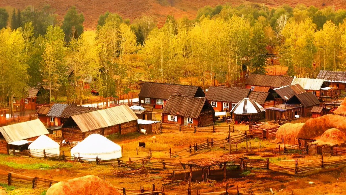 AmzChina's tweet image. #Kanas in Xinjiang will be breathtakingly beautiful! Kanas, covering over 10,000 square kilometers, is known as the "Garden of the Immortals" and has been named China's most beautiful #autumnscenery. The majestic snow mountains and soaring eagles inspire longing in the heart.