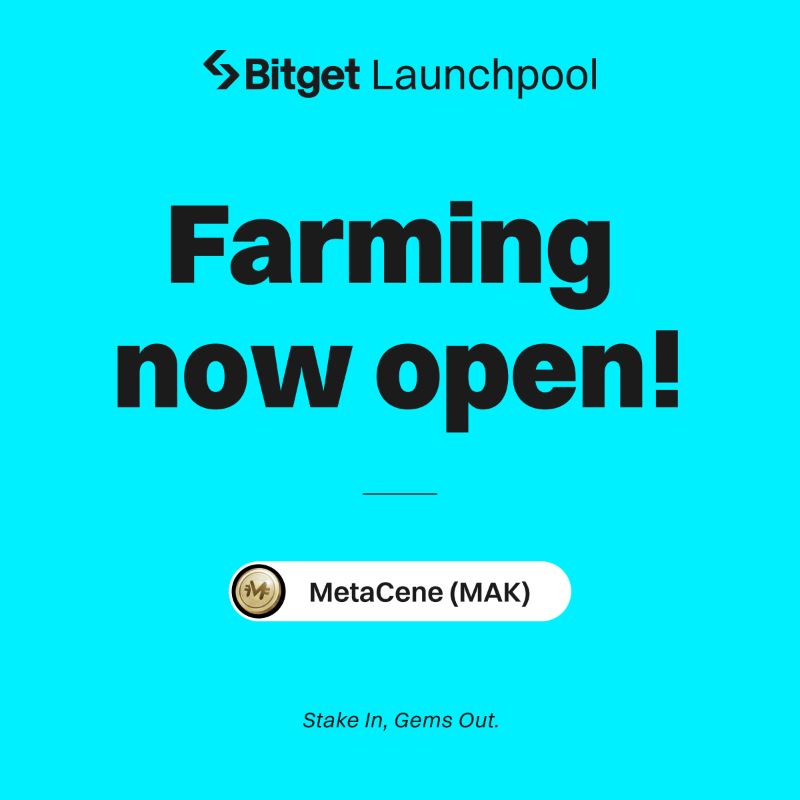 bitget's tweet photo. Farming is now open for $MAK on #Bitget Launchpool.
โ๏ธ Stake $BTC, $ETH & $MAK to farm 1,980,000 MAK.
โฐ Staking period: 5th Sep, 12:00 PM โ 15th Sep, 12:00 PM (UTC)
๐ Join now: https://t.co/pR1V2R3jAd