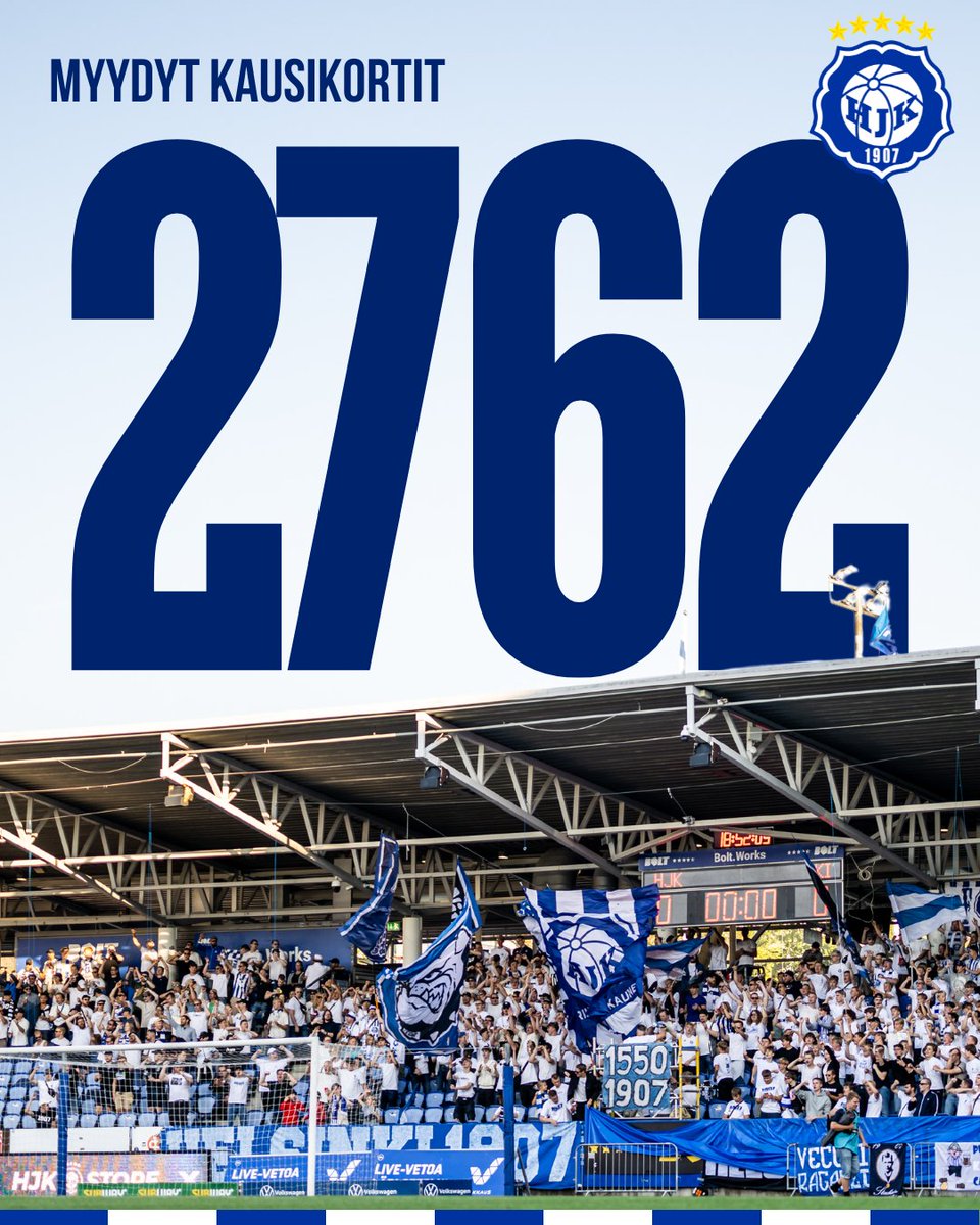 📰 HJK:n yleisökeskiarvo kasvussa – kausikorttimyynnissä upea lukema

ℹ️ HJK:n Veikkausliigan runkosarjan yleisökeskiarvo on noussut vuodessa 15%. Kausikorttimyynti on kasvanut kahdessa vuodessa peräti 73%. 

Lue kattava uutinen👇
hjk.fi/artikkelit/mie…

#HJK #Veikkausliiga