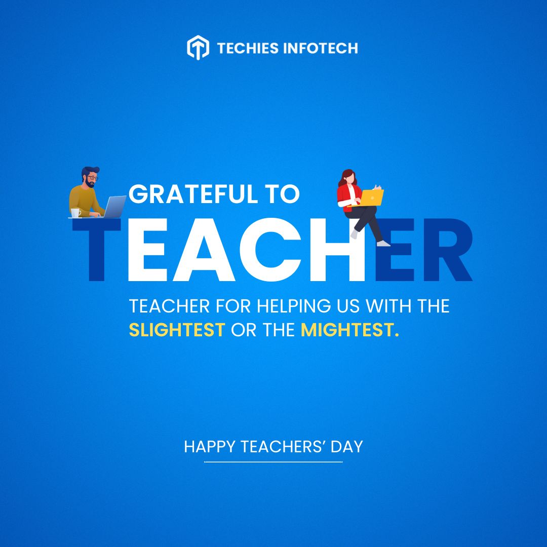 techiesinfotech's tweet image. We celebrate the mentors who not only shape careers but also inspire innovation and growth.
Happy Teacher's Day to all the amazing educators guiding us towards a brighter future! 💻🎓
#HappyTeachersDay #TechMentors #InnovationGuides #TechiesInfotech #CelebratingEducation