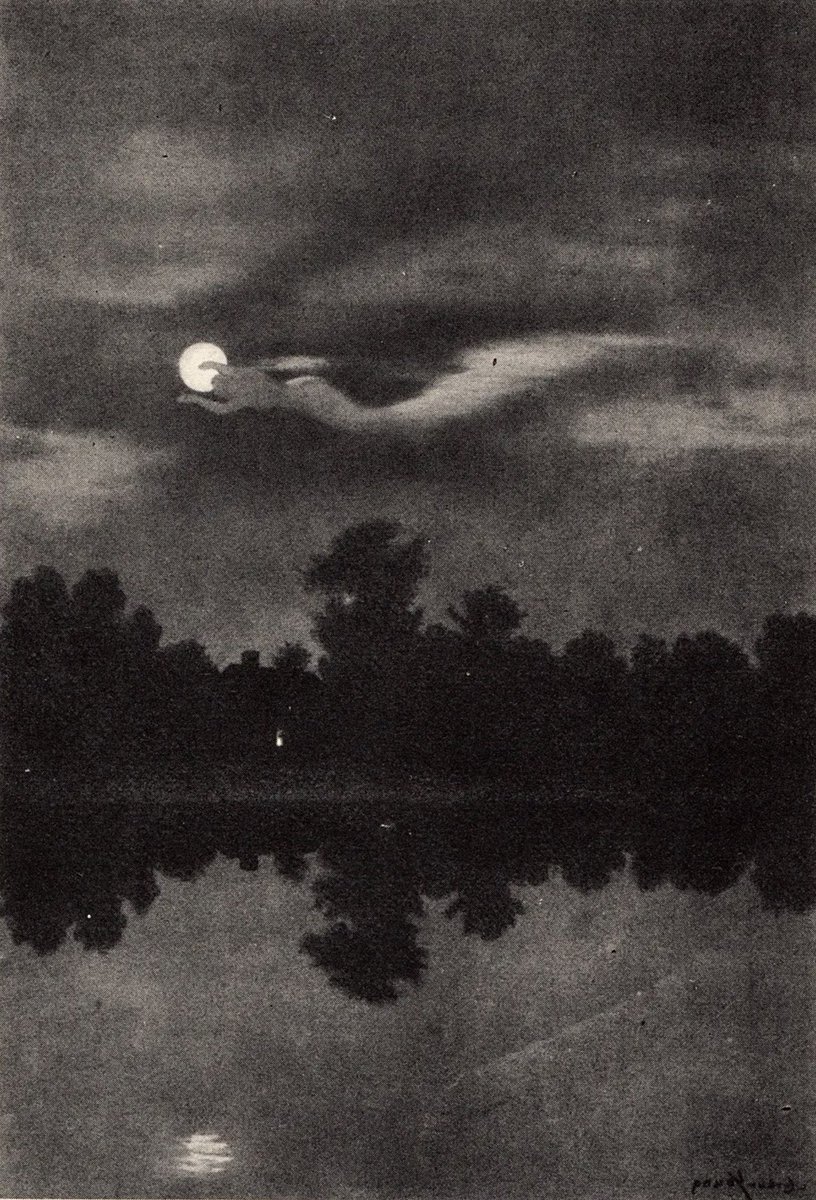"Peace" illustration from the book "Trees at Night" 1927 by Art Young (1866-1943).