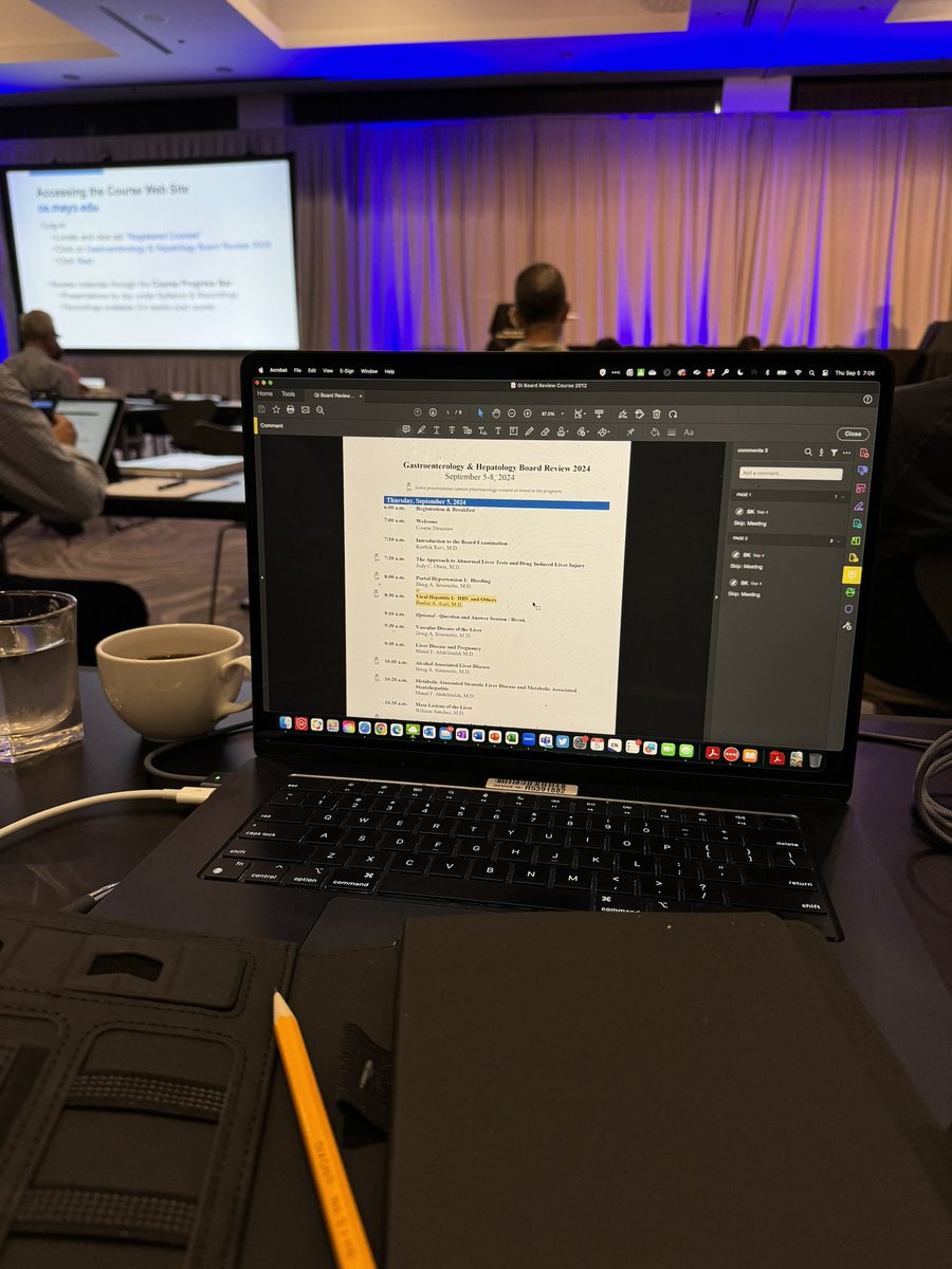 Sahil Khanna, MBBS, MS, FACG, AGAF (he/him) (@khanna_s) on Twitter photo Starting Day 1/4 of <a href="/MayoClinicGIHep/">Mayo Clinic Gastroenterology & Hepatology</a> board review course makes me realize that It’s been 10 years!
Enthusiasm level 9/10, courtesy 2 cups of coffee! Starting Day 1/4 of <a href="/MayoClinicGIHep/">Mayo Clinic Gastroenterology & Hepatology</a> board review course makes me realize that It’s been 10 years!
Enthusiasm level 9/10, courtesy 2 cups of coffee!