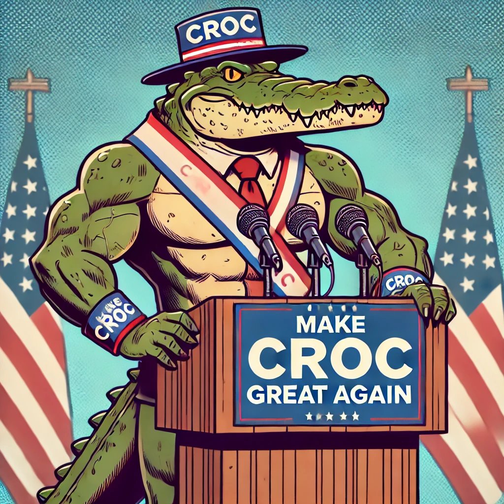 crocofund's tweet photo. 🐊 The future is CROOC! 🐊 It's time to MAKE CROC GREAT AGAIN! 🐊💪 Who's with us for a stronger, greener tomorrow?  #MakeCrocGreat #CROOC2024 #StrongerTogether $CROC ON $SOL
#Solanamecoin https://t.co/PIE5yTSjsb