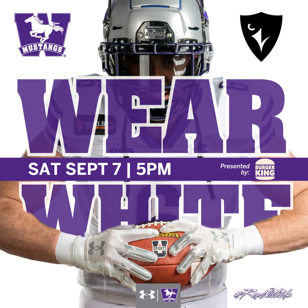 Western Mustangs (@westernmustangs) on Twitter photo Come close out #OWeek2024 on Sat, Sept 7 with the #Mustangs #Whiteout 🏈 Game at Western Alumni Stadium.
…mustangstickets.universitytickets.com/w/
<a href="/westernuFB/">Western Mustangs Football</a> will be wearing their whites and we encourage all fans to do the same!
🆚 <a href="/CURavens/">Carleton Ravens</a>
⏰ PM
Tickets are on sale now and start Come close out #OWeek2024 on Sat, Sept 7 with the #Mustangs #Whiteout 🏈 Game at Western Alumni Stadium.
…mustangstickets.universitytickets.com/w/
<a href="/westernuFB/">Western Mustangs Football</a> will be wearing their whites and we encourage all fans to do the same!
🆚 <a href="/CURavens/">Carleton Ravens</a>
⏰ PM
Tickets are on sale now and start