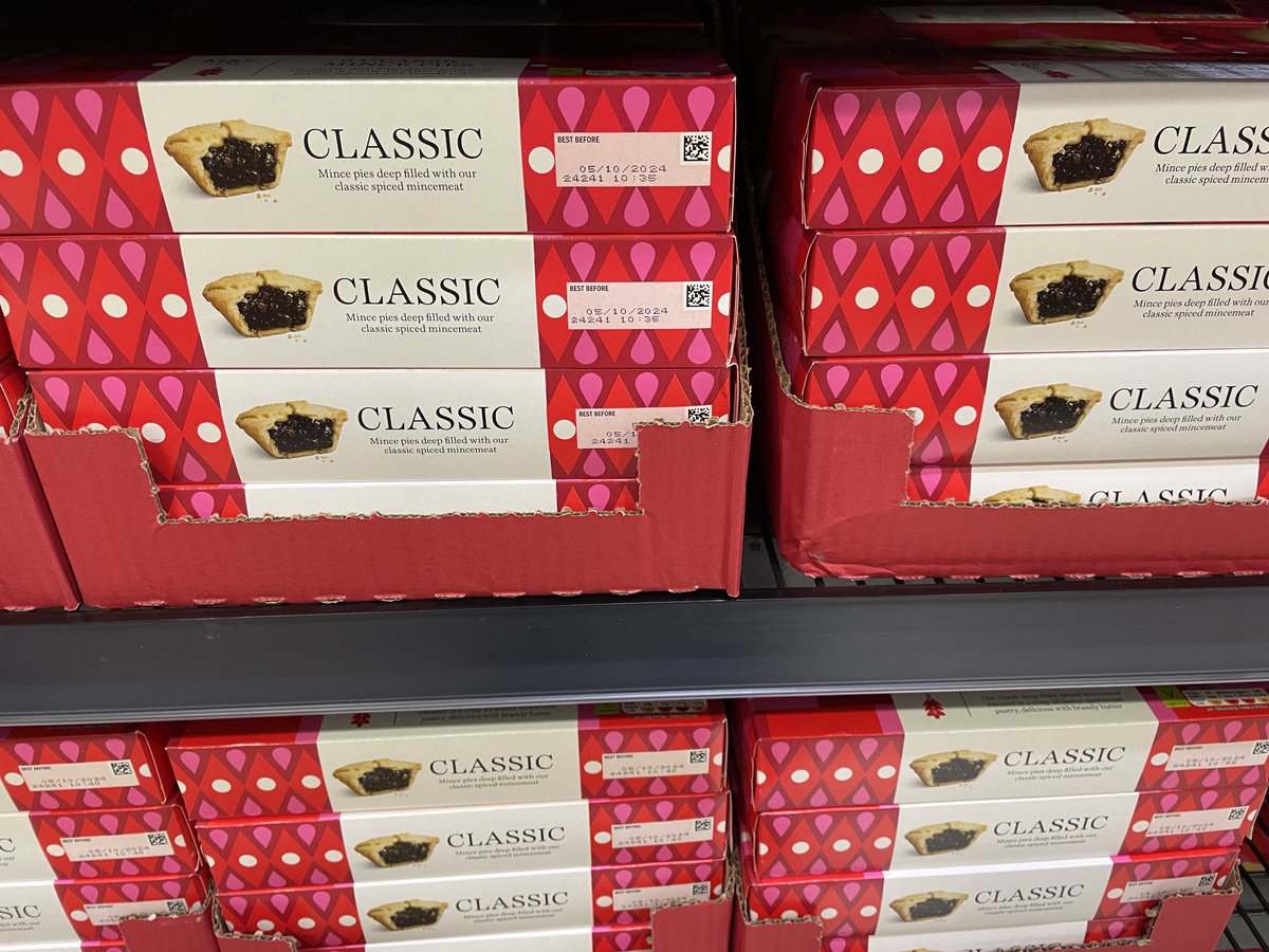 ProfMPatterson's tweet image. M&amp;amp;S this morning. Assume it will be Easter eggs any day now!