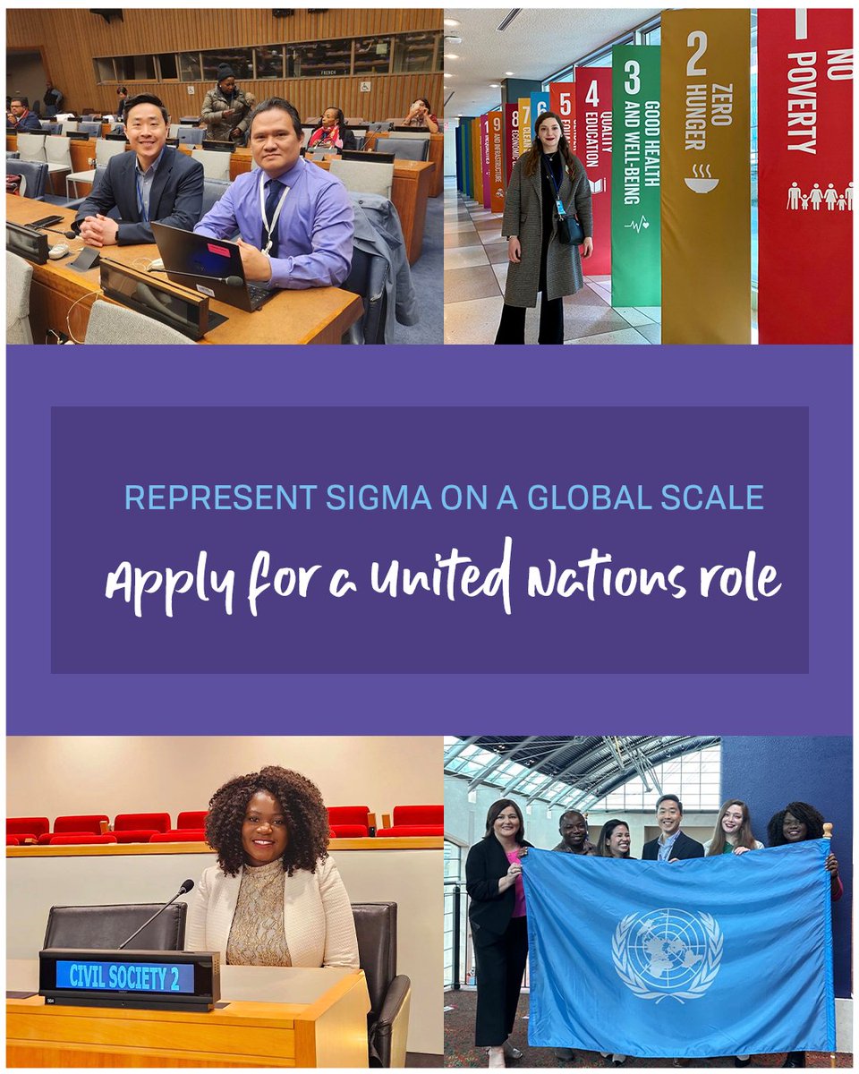 Sigma Nursing (@sigmanursing) on Twitter photo Elevate your nursing impact to a global level! Applications for liaisons and representatives to the <a href="/UN/">United Nations</a> are now open. Participants will represent Sigma at UN events and programs and join the global healthcare conversation. Apply today » bit.ly/3F9yTLx Elevate your nursing impact to a global level! Applications for liaisons and representatives to the <a href="/UN/">United Nations</a> are now open. Participants will represent Sigma at UN events and programs and join the global healthcare conversation. Apply today » bit.ly/3F9yTLx