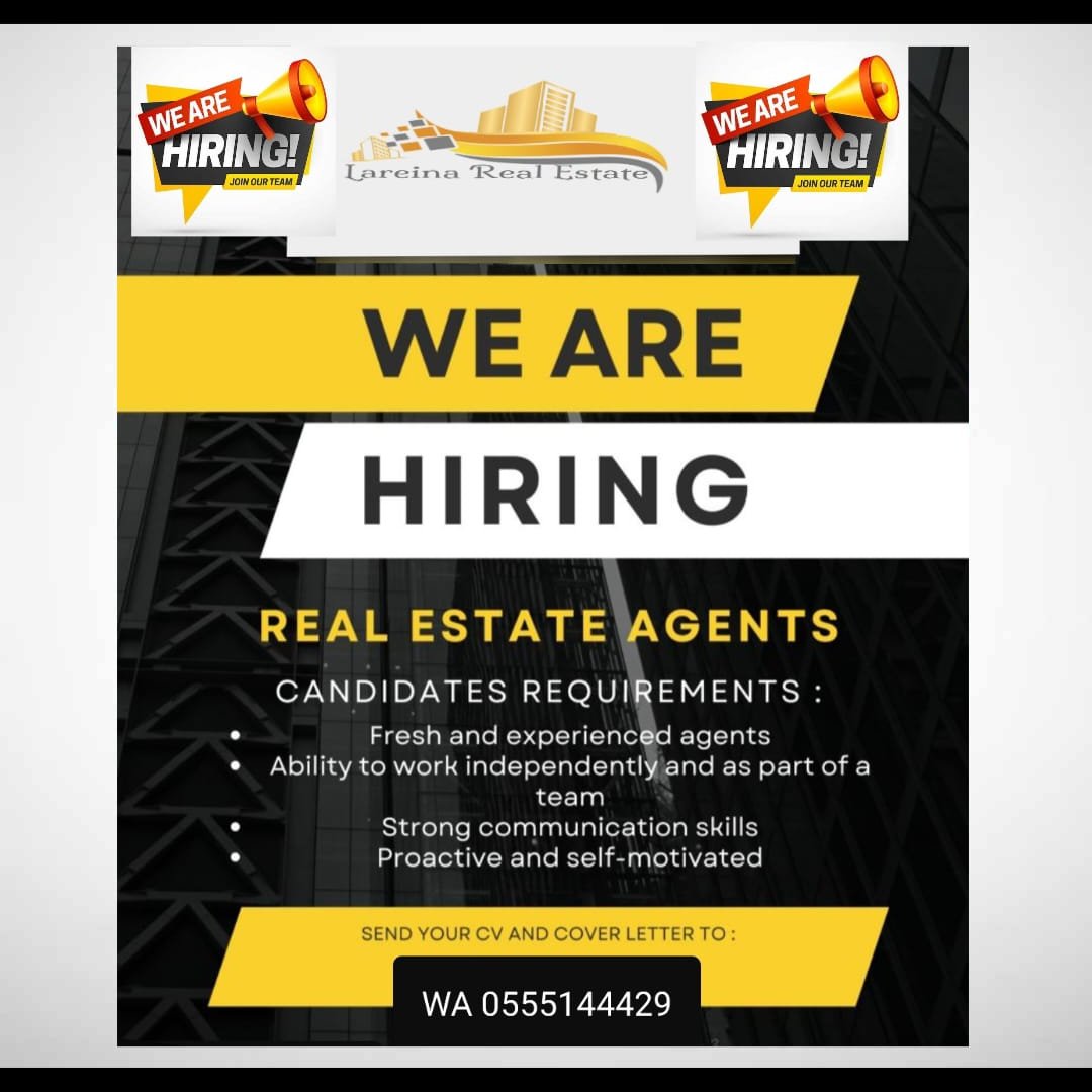 Real Estate Sales Agent ( Arabic ,German, Dutch, French and Russian Speakers)

Are you a passionate and driven individual looking to thrive in the world of real estate? Our company is looking for Real Estate Agents who can communicate fluently in multiple languages
