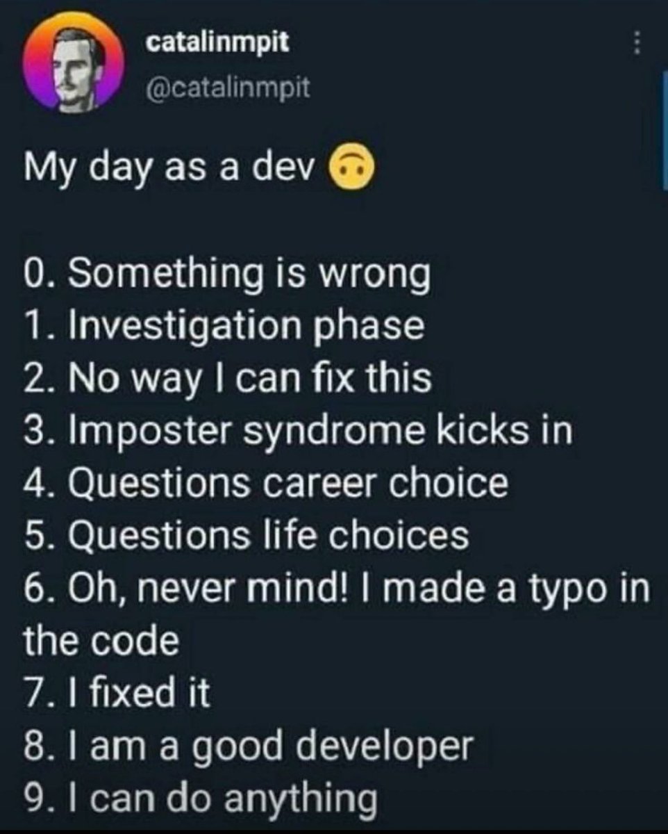 jsmasterypro's tweet image. Yes, yes, you can! 🤣

Credit: Web Developer on LinkedIn