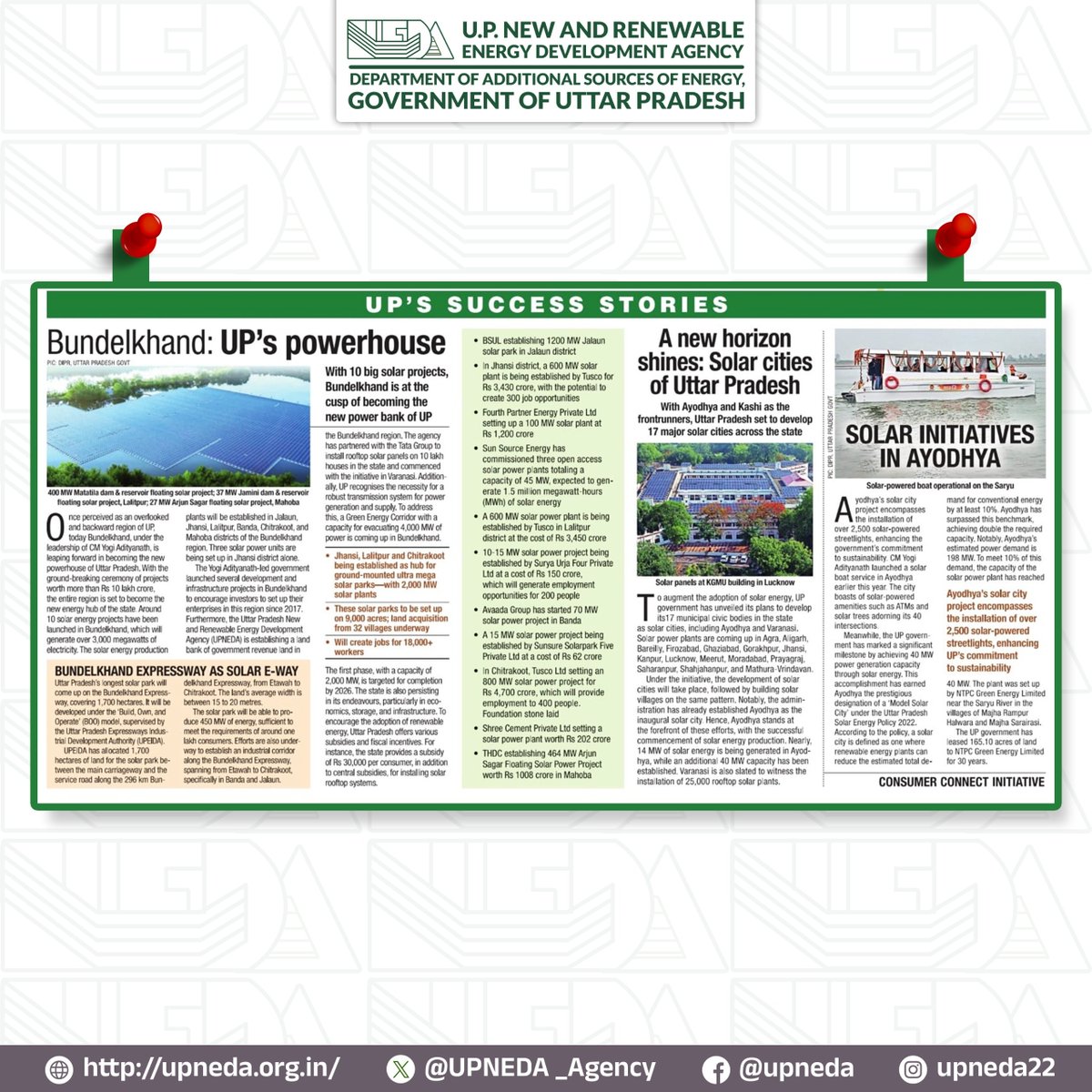 UPNEDA_Agency's tweet image. NEWS PAPER COVERAGE: Bundelkhand is emerging as a new powerhouse of Uttar Pradesh.

#UttarPradesh #Bundelkhand #SolarPowerProjects #RenewableEnergy #Upneda #upneda_agency
@CMOfficeUP
@JoshiPralhad
@aksharmaBharat
@isomendratomar
@ChiefSecyUP
@nbhooshan
@MinOfPower
@UppclChairman…