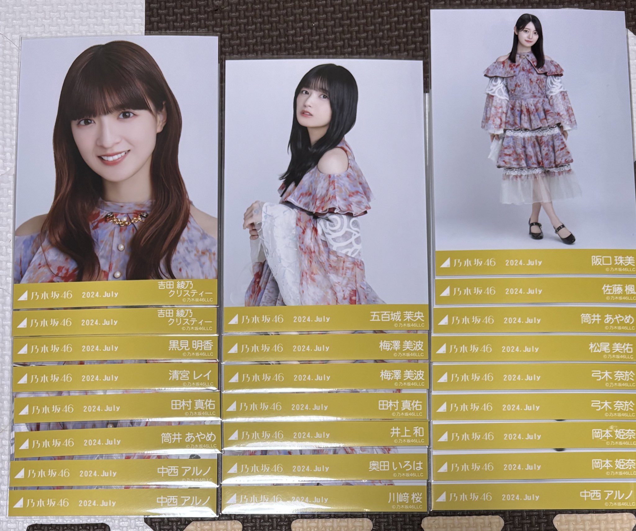 乃木坂46 遠藤さくら生写真ダウンベスト千鳥格子6種コンプ