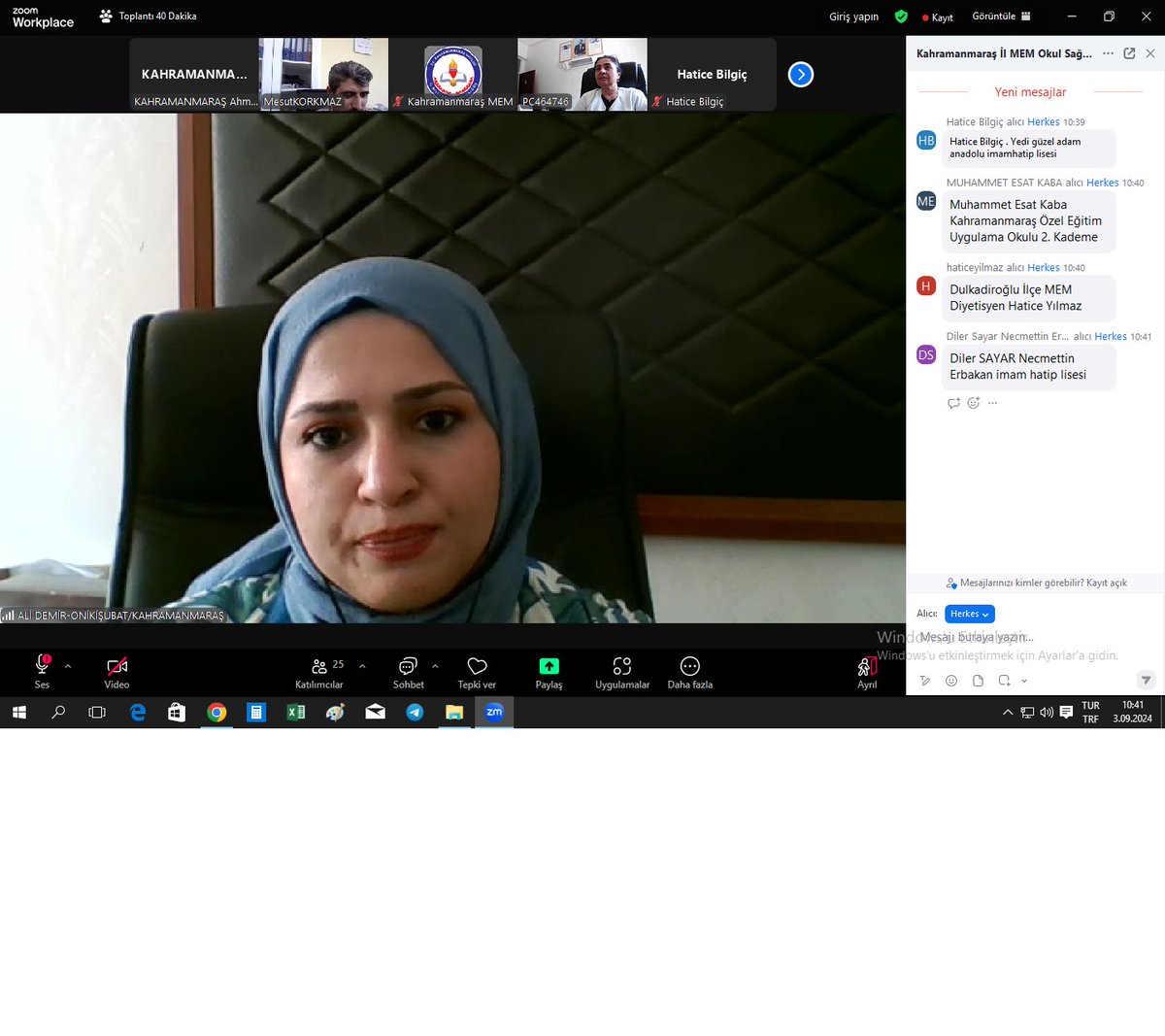 Müdürlüğümüze bağlı okul ve kurumlarda görev yapan Okul Sağlığı Hemşirelerine yönelik 2024-2025 Eğitim-Öğretim yılı bilgilendirme toplantısı yapıldı.
<a href="/tcmeb/">Millî Eğitim Bakanlığı</a> <a href="/meb_dhgm/">Destek Hizmetleri Genel Müdürlüğü</a> <a href="/mebisgb/">İşyeri Sağlık ve Güvenlik Birimi Daire Başkanlığı</a> <a href="/ozkan_meb/">Özkan AVCI</a> <a href="/kmarasilmem/">Kahramanmaraş İl Millî Eğitim Müdürlüğü</a>