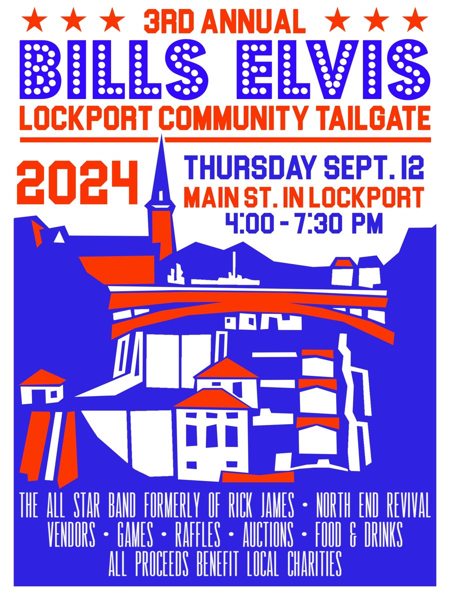1 week from today!  Main St Lockport NY before the Bills game!
#GoBills #BillsMafia