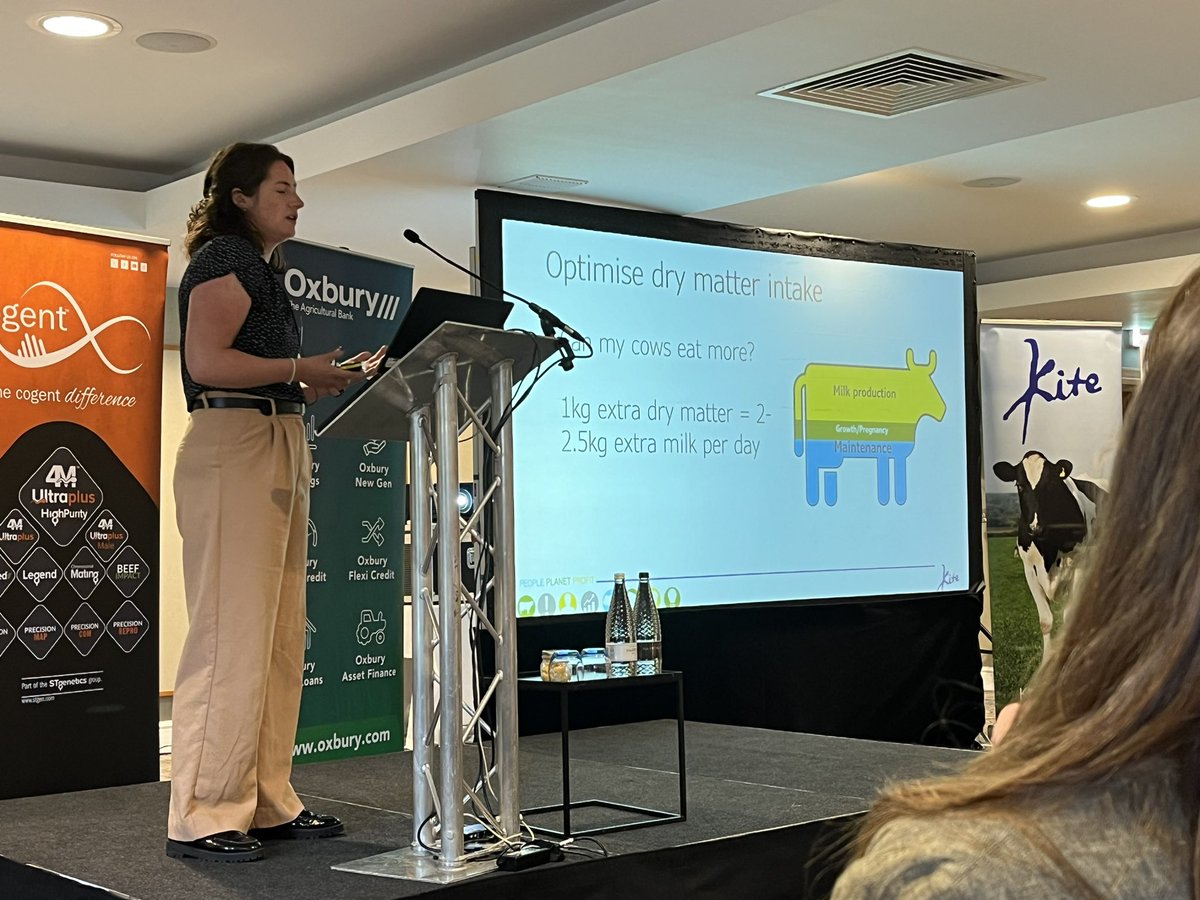 Kite Consulting (@kiteconsulting) on Twitter photo <a href="/MaimieSloan/">Maimie French</a> on the platform at #PDO2024 discussing feed efficiency. Challenging #TeamDairy to ask themselves ‘could my cows eat more’ <a href="/MaimieSloan/">Maimie French</a> on the platform at #PDO2024 discussing feed efficiency. Challenging #TeamDairy to ask themselves ‘could my cows eat more’