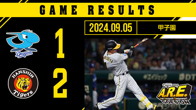 TigersDreamlink's tweet photo. 阪神 2  -  1 中日
[勝]大竹9勝7敗0Ｓ
[Ｓ]ゲラ0勝3敗12Ｓ 
https://t.co/3M1cnTb1HX
#阪神タイガース #ARE_GOES_ON https://t.co/Jn4lmjfvZI